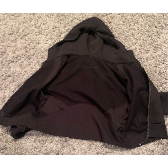 LULULEMON Scuba Oversized Full Zip Hoodie BLACK SWEATSHIRT sz S XS - Picture 3 of 9